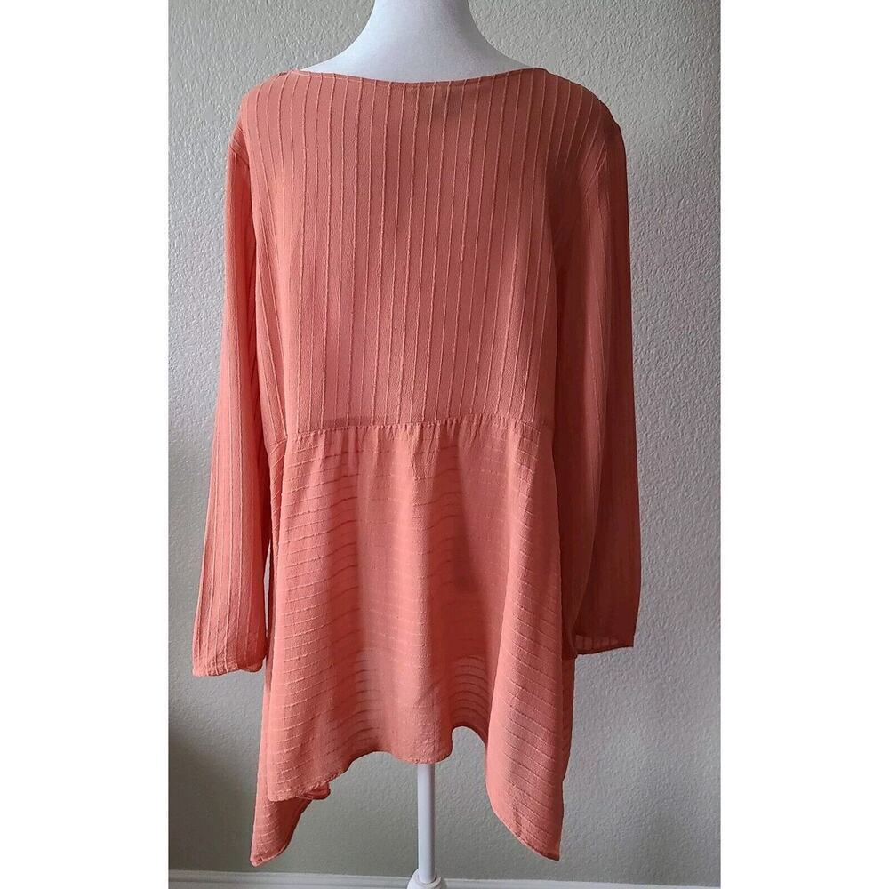 Niche Asymmetrical Tunic Top Sz Medium Lagenlook Textured‎ Art To Wear Oversized